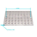 4" Shower Drain Cover Replacement Nickel Brushed, Shower Drain Grate Square - Like New