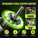 DEVENBO 6 INCH MINI CHAINSAW, CORDLESS WOOD CUTTING WITH BATTERIES - GREEN - Like New