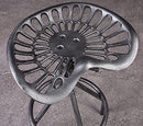 BOKKOLIK Set of 2 Industrial Bar Stools Metal Tractor Seat Bar Stool 24.6-30.5" - Like New
