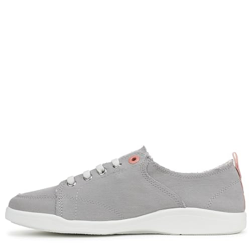 Vionic Pismo Lace-Up Shoes Light Gray Canvas Size 7 - Like New