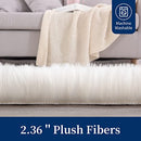 ROYALAY White Fluffy Faux Fur Area Rug 8x10 Soft Fluffy Sheepskin B0B67XW6QZ - Brand New