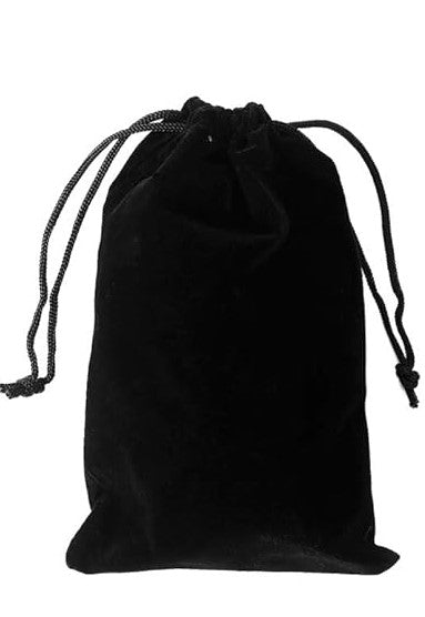 GENERIC 5X7 VELVET JEWELRY POUCH - BLACK - Like New