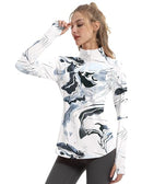 FKEEP WOMEN SUN SHIRTS LONG SLEEVE UPF 50+ UV PROTECTION TOP XS - INK WASH - Like New