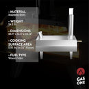 GasOne Pizza Oven Outdoor 12-inch Wood Pellet Portable Pizza Oven PZW-12 - Like New