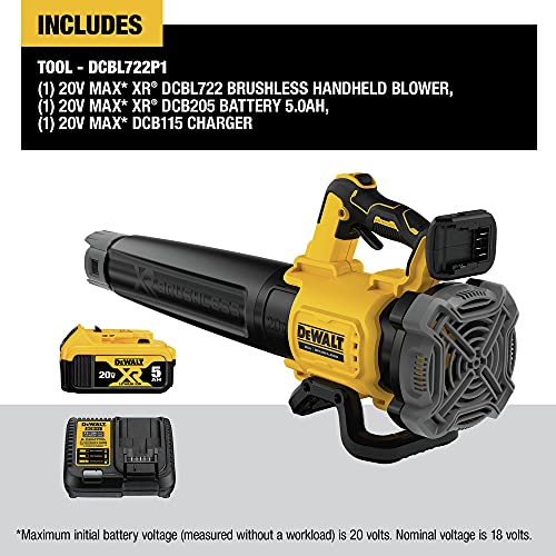 DEWALT 20V MAX XR LEAF BLOWER 125MPH 450CFM - BLACK/YELLOW - Like New