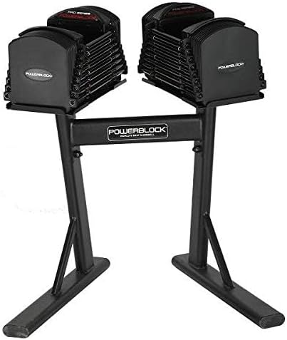 PowerBlock PowerStand Dumbbell Rack & Weight Rack 50 Pounds 600-00184-00 - Black - Like New