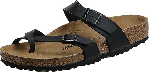 BIRKENSTOCK WOMEN'S MAYARI BIRKO-FLOR SANDALS - SIZE: MEN 6 WOMEN 8 - BLACK - Brand New