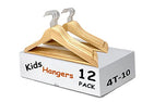 CEDAR ELEMENTS KIDS HANGERS NATURAL WOOD CHILDREN HANGERS 4T-10 SLHWD-30 - Like New