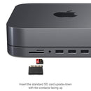Satechi USB C Hub, Type-C Aluminum Stand & Hub, USB-C Data Port ST-ABHFM-GRAY - Like New