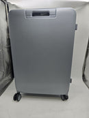 HANKE H9831S 24" CARRY ON LUGGAGE ALUMINUM FRAME HARD SHELL SUITCASES - GRAY - Like New