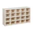 ECR4KIDS STREAMLINE 20 CUBBY TRAY STORAGE CABINET 4X5 NATURAL - - Scratch & Dent