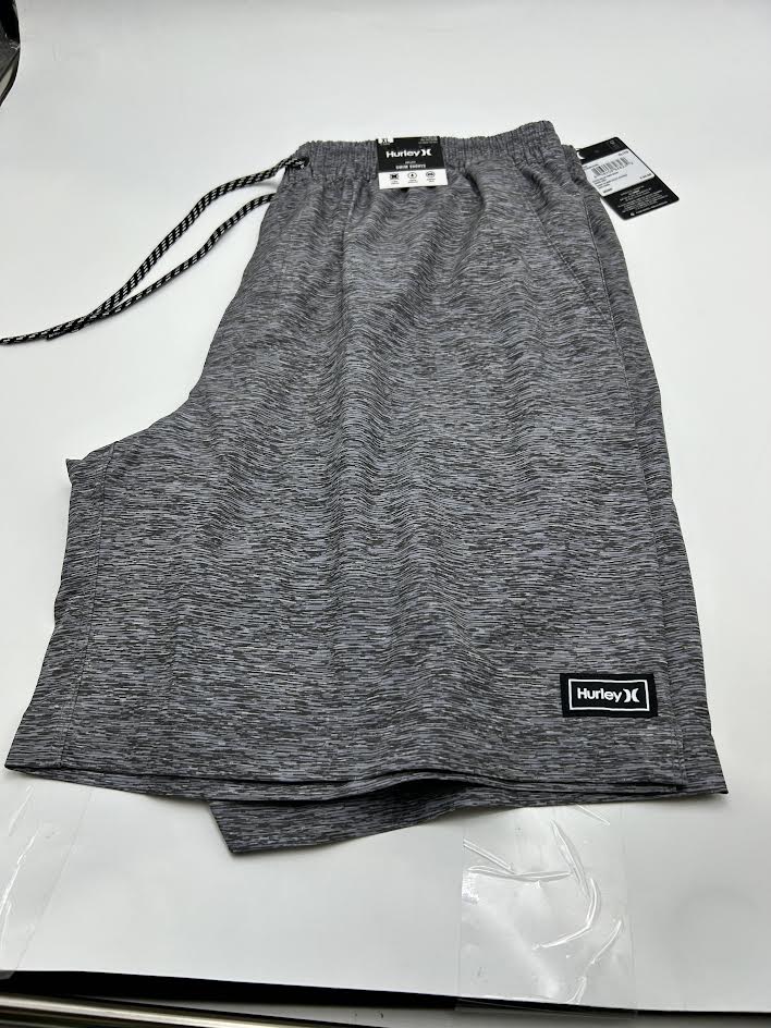 HURLEY STATIC VOLLEY SWIM SHORT - SIZE: MEN XL - SMOKE GRAY - Brand New