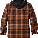 LEGENDARY WHITETAILS MEN'S MAPLEWOOD HOODED SHIRT JACKET - SIZE: MEN L - PLAID - Brand New