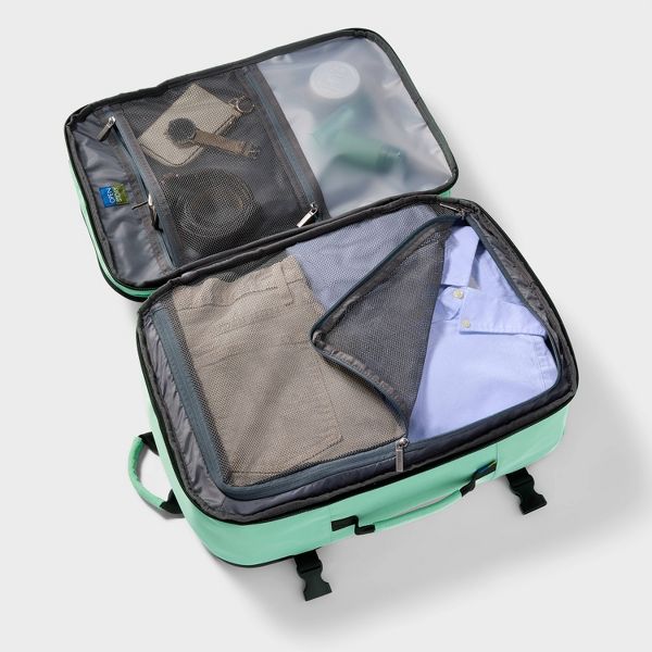 OPEN STORY 35L TRAVEL BACKPACK - SAGE GREEN - Like New