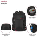 SWISSGEAR CIVIC PRO BACKPACK 18"X13.25"X7" SA52132 - BLACK - Brand New