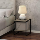FURINNO CAMNUS MODERN LIVING 2-TIER END TABLE, FRENCH OAK GRAY - Like New