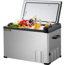 VEVOR C40 - 42 Quart Portable Fridge, Dual Voltage (12V/24V AC) Travel - Silver - Like New