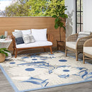 Nourison Home Aloha Blue Grey 3'6" x 5'6" Area Rug (4' x 6') - B0BRNXPH75 - Brand New