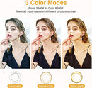 GENERIC SELFIE RING LIGHT FOR PHONE, 3 COLOR OPTIONS, 3 BRIGHTNESS XJ-34 - WHITE - Like New