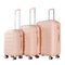 LIOR 3-PIECE LIOR LUGGAGE SET WITH TSA LOCKS, 20", 24" & 28" - PINK - Like New