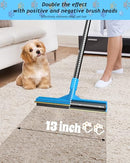 FAYTTYE CARPET RAKE FOR PET HAIR REMOVAL (57" EXTRA LARGE) - BLUE - Like New