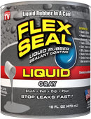 Flex Seal Liquid Rubber Sealant 16 Oz LFSGRYR16 - Gray - Brand New