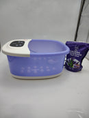 MOODRELISH FOOT SPA BATH MASSAGER HEAT BUBBLES AND VIBRATION MASSAGE - PURPLE - Like New