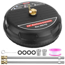 TEQHOME 15'' PRESSURE WASHER SURFACE CLEANER 4000PSI 4.0GPM MAX FLOW RATE BLACK - Brand New