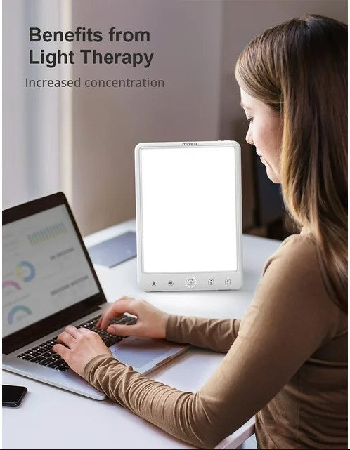 Miroco Light Therapy Lamp UV-Free 10000Lux LED Therapy Light with Timer Function Like New