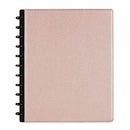TUL Discbound Notebook Pebbled Leather Cover, Letter Size, 60 Sheets - ROSE GOLD - Brand New