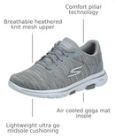 15905 SKECHERS WOMEN'S GO WALK 5 TRUE AIR-COOLED GOGA MAT SIZE 10.5 GRAY - Like New