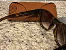 RAY BAN RB4194 SUNGLASSES TORTOISE FRAMES BROWN GRADIENT LENS 53-17-140 2N - Like New