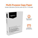 Amazon Basics Copy Printer Paper 20 lb 8.5 x 11" 5 Reams (2,500 Sheets) White - Brand New