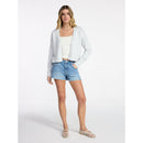 NO BOUNDARIES WOMEN'S MID-RISE DENIM SHORTS, 3" INSEAM - SIZE: 6 - MEDIUM WASH - Brand New