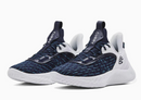 3025631 Under Armour Team Curry 9 Basketball Shoe Unisex White/Navy M8 W9.5 Like New