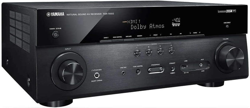 YAMAHA TSR-7850R 7.2CH Dolby Atmos DTS Wi-Fi BT 4K Receiver - - Scratch & Dent
