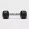 ALL IN MOTION HEX DUMBBELL 8LBS RUBBER COATED CHROME HANDLE ARM WORKOUT - BLACK - Like New