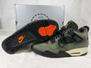 NIKE AIR JORDAN 4 RETRO OG SP UNDEFEATED SIZE: 12 - DEEP GREEN/CLEMENTINE/BLACK - Like New