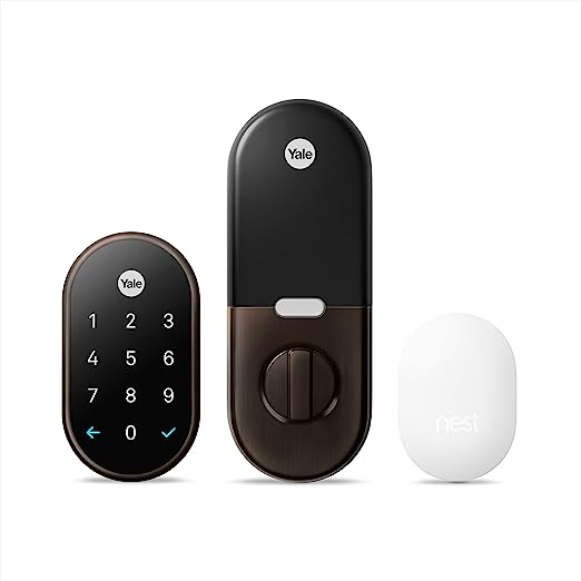 Google Nest x Yale Tamper Proof Smart Keyless RB-YRD540-WV-0BP - Rubbed Bronze Like New