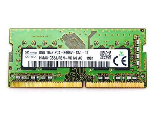 SK HYNIX 8GB 1RX8 DDR4 SO-DIMM PC4-21300 2666MHZ Memory Module - GREEN - Like New