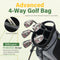 HIMAL 4-WAY FULL-LENGTH GOLF STAND BAG - STEEL GRAY/WHITE/GREEN - Like New