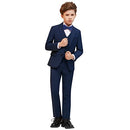 HappyPlanet Boys'5-Piece Slim Fit Dresswear Set with Shirt and Vest, 12 - Brand New