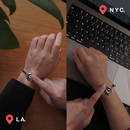 TOTWOO Sun&Moon Touch Bracelets with Milan Rope - Black/Black - Like New