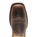 DB4442 DURANGO SADDLE UP WESTERN BOOT MEN'S SIZE 12 BEIGE/BROWN - Like New