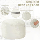 HABUTWAY Bean Bag Chair 3Ft Luxurious Velvet Ultra Soft Fur with Memory Foam - Like New