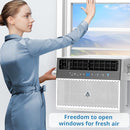 ZSTAR U-SHAPED WINDOW AIR CONDITIONER 6,000 BTU WINDOW AC, NCA-06C/X1E - WHITE - Like New