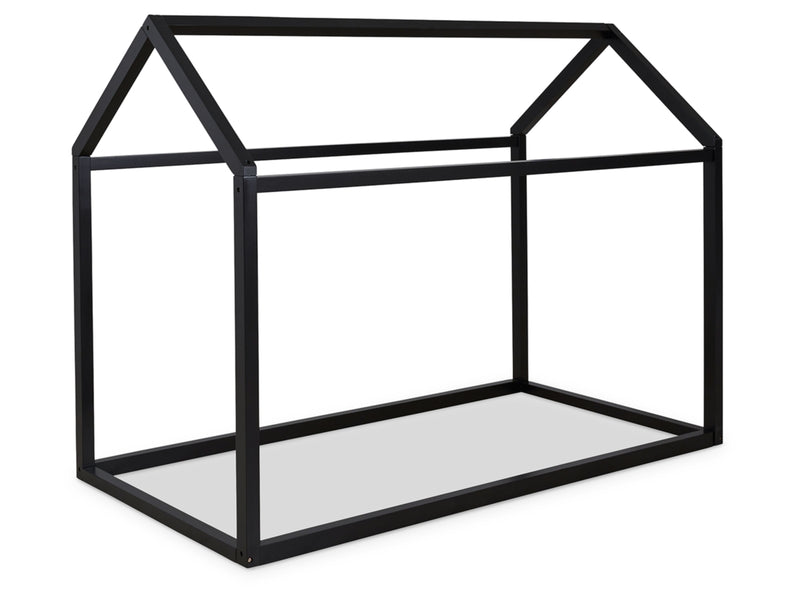 FLANNIBROOK TWIN HOUSE BED FRAME - BLACK - Like New