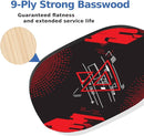 AOPOUL Pickleball Set 4 Premium Wood Paddles Cushion Comfort Grip - MULTI-COLOR - Like New