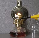 POCHY CLASSIC OIL LAMP large KEROSENE LAMP GLASS MIRROR OIL LAMP - CLEAR - Brand New