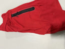 BLU ROCK NEW YORK MEN'S ZIP POCKET JOGGER SWEAT SHORTS BAGGY - SIZE: MEN M - RED - Brand New